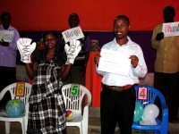 On the fourth day of training he was actively involved in the Children's Evangelism training of the FunTastic Fun Fair.