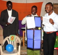 On the fourth day of training he was actively involved in the Children's Evangelism training of the FunTastic Fun Fair.