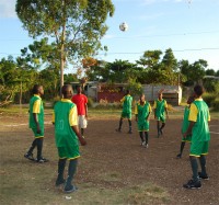 Seen here the football team in Haiti sponsored by UCT