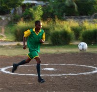 Seen here the football team in Haiti sponsored by UCT