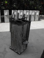 Seen here one of the two moulds and some of the UCT biosand water filters in the Yolanda Thurvil Foundation orphanage in Bon Repos