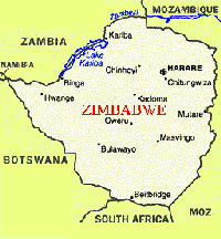 Zimbabwe map