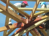 Roof reinforced to  withstand hurricane winds