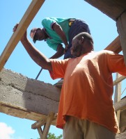 Roofing the side deck