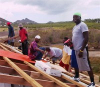 WYAM in Carriacou 2006 helping with the galzanise