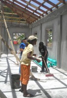 WYAM in Carriacou 2006 sweeping the church