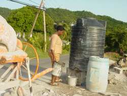 Seen here a volunteer from Barbados