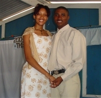 Pastor Happy and his Barbadian wife Sister Denise