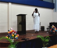 Dr B ministered at Kingdom First International church in Barbados