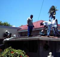 Grenada Impact Outreach 2006 roof repair
