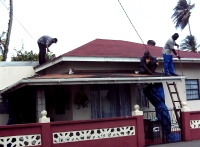 Grenada Impact Outreach 2006 roof repair