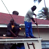 Grenada Impact Outreach 2006 roof repair