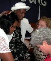 Barbara Holloway joins Maureen Bravo's Intercessory team  in Barbados