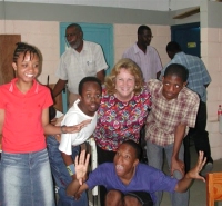 Maureen at the Children's Development Centre Barbados
