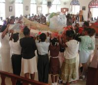 Maureen Bravo, of RUII (Resources Unlimited International, Inc.) and one of their prayer teams in Barbados casting a prayer net over Barbados and the islands of the Caribbean.