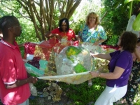 Maureen Bravo, of RUII (Resources Unlimited International, Inc.) and one of their prayer teams in Barbados casting a prayer net over Barbados and the islands of the Caribbean.