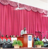 Rev Macathen Hindes gave the Dedication Ritual...
