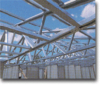 The Roofing System consists of strong, lightweight galvanized steel sections