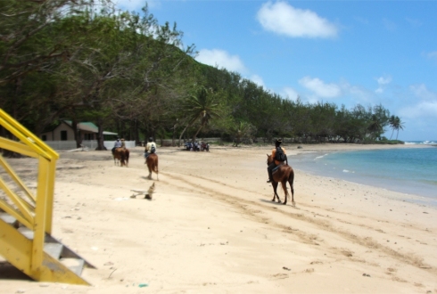 Horse riding at Bath Beach