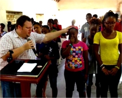 Allan Howard from Made for Missions was at the WISH Centre ministering at the Ellerton Wesleyan Holiness youth camp