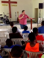 Allan Howard from Made for Missions was at the WISH Centre ministering at the Ellerton Wesleyan Holiness youth camp