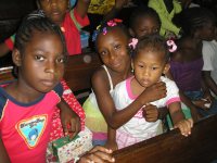 As the shoe boxes were distributed the children were photographed and documented to help establish the Suriname Child Sponsorship Program.
