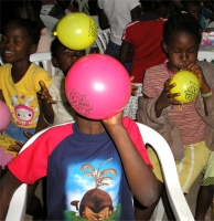 Balloons donated compliments of Laurie Dash Toy Store in Barbados.