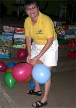 Balloons donated compliments of Laurie Dash Toy Store in Barbados.