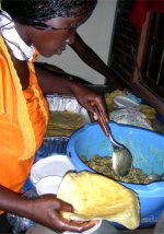 Chicken curry and roti had been prepared and after the party every child left with food and popcorn