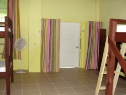 The large Vocational Training room has been tiled and five bunks 