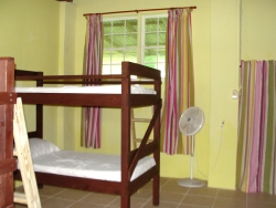 The large Vocational Training room has been tiled and five bunks 
