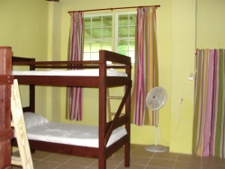 The large Vocational Training room has been tiled and five bunks 