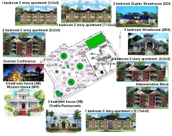 Within the grounds of the 14 acre development will be Caribbean style villas creating the first ever Eco Friendly, Hurricane Resistant Christian Timeshare Development, called ‘Glory Share’.