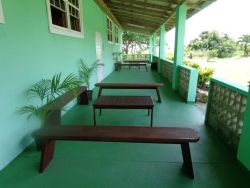 Angels Annex has a long wide veranda with different seating arrangements ideal to relax and fellowship.