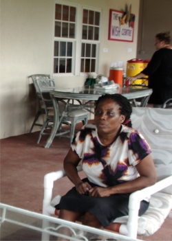 Rev. Mechelle Massiah the President of the Barbados District of the United Pentecostal Council of the Assemblies of God (UPCAG) also visted with some other ladies from the congregation armed with food- Praise God!